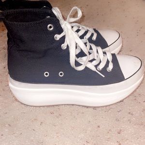 Black and White Chunky Steve Madden Winona Sneakers